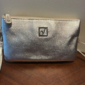 Stone Mountain  crossbody bag  Wristlet  gold metallic  GT HW 5 compartment NWOT